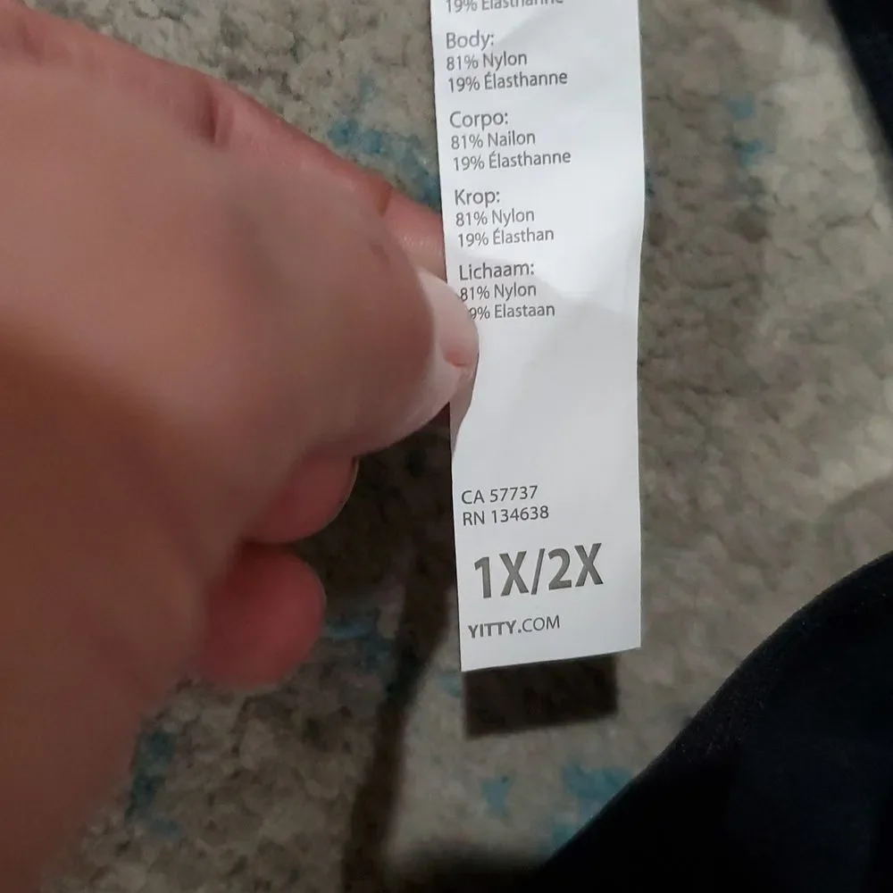 Yitty Nearly Naked Shaping Midi Bra In Black Size 1X-2X - Picture 12 of 13